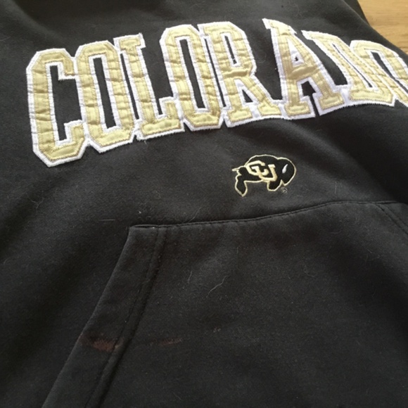 CU Buffs Black and Gold Hoodie, S Boulder CO Colorado University sweatshirt - Picture 13 of 13